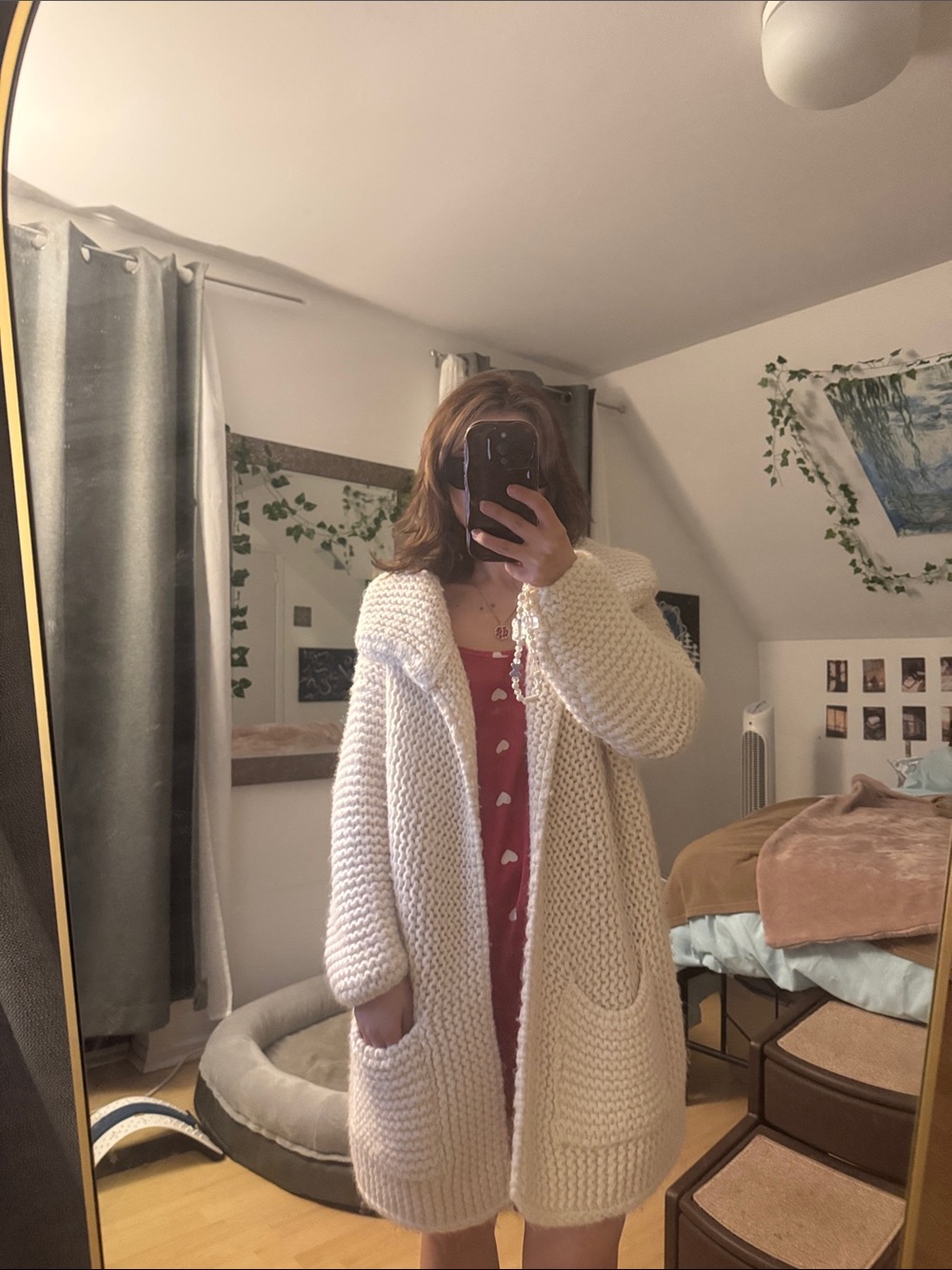 Cozy Cream Open-Front Chunky Knit Cardigan